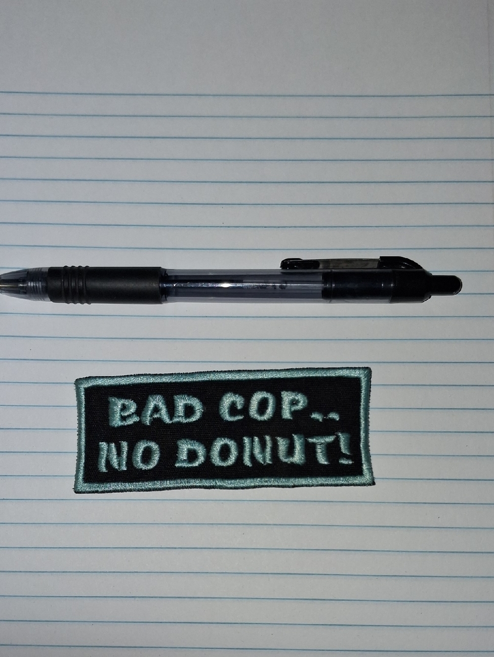BAD COP..NO DONUT! Embroided Patch